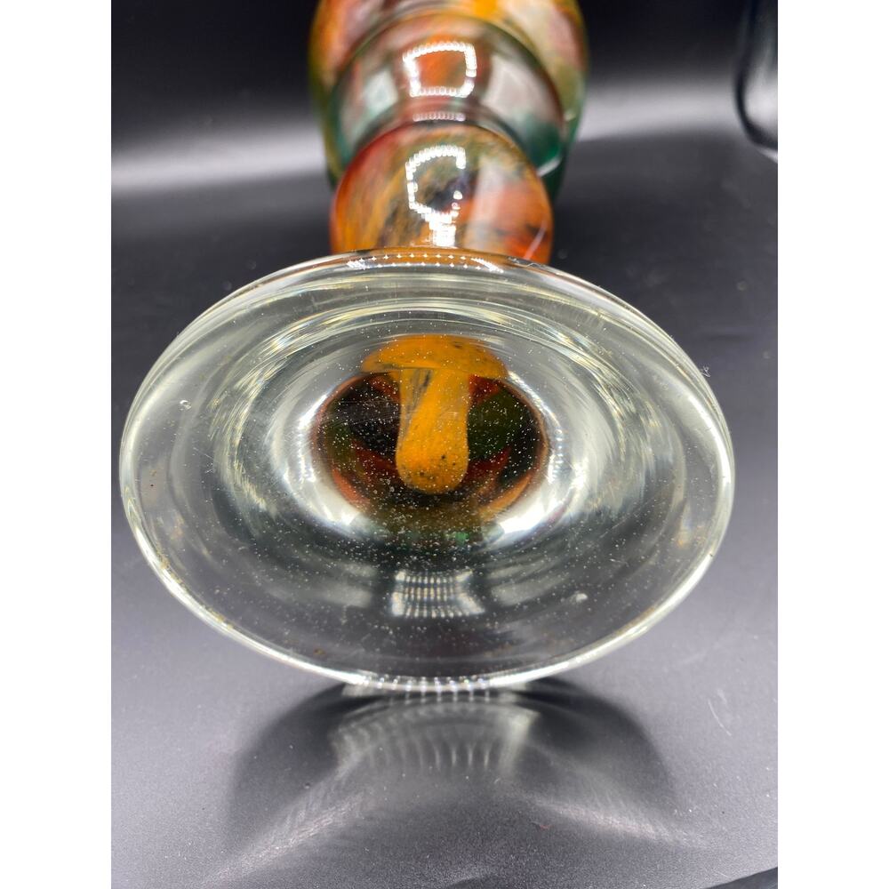 Sasaki Crystal Handcrafted 13" Multi-Colored Art Glass Vase - Picture 4 of 5